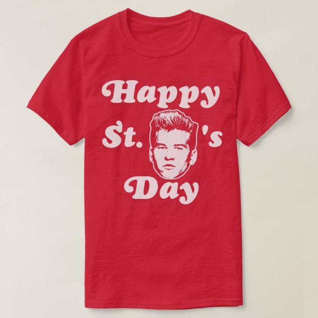Lycklig St Vals Day T Shirt (Design framsida)