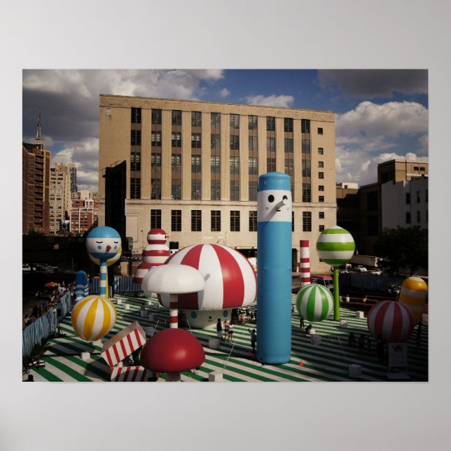 Lycklig stad, medel poster (Framsidan)