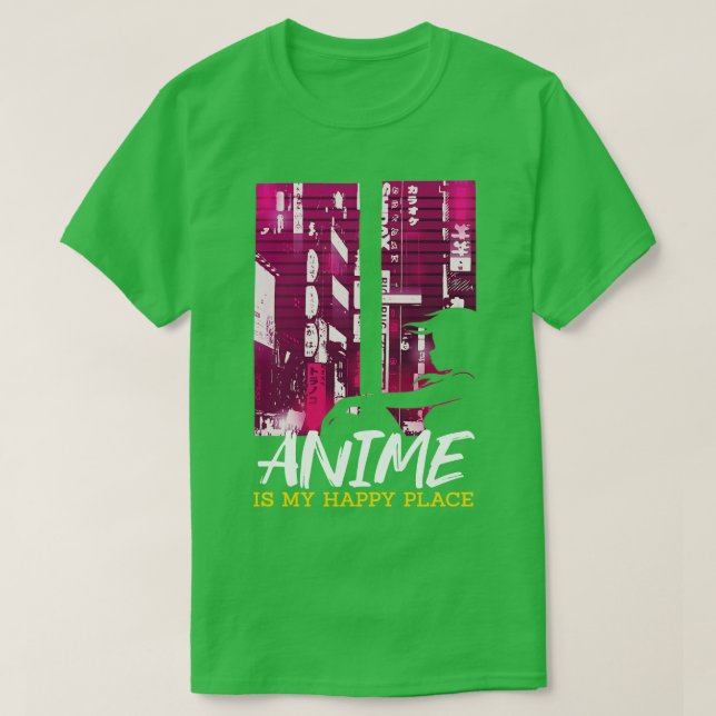 Lycklig Ställe Cosplay Otaku T Shirt (Design framsida)
