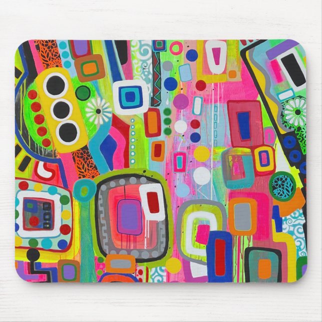 Lycklig Ställe Mousepad Musmatta (Framsidan)