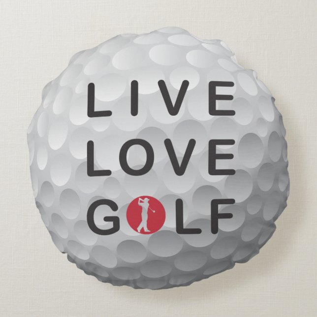 Lycklig ställegolfdekorativ kudde (Baksidan)