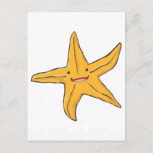 Lycklig Starfish Vykort