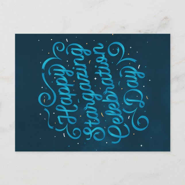 Lycklig Stargazing dagvykort Helg Vykort (Framsida)