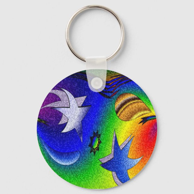 Lycklig Stars Nyckelring (Framsida)