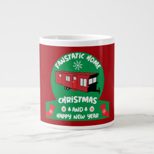 Lycklig Static Mobile Helgdag Home Julafton Gift Jumbo Mugg