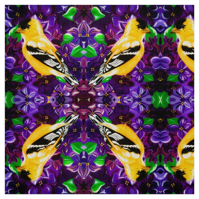 Lycklig steglits tyg (Provkarta)