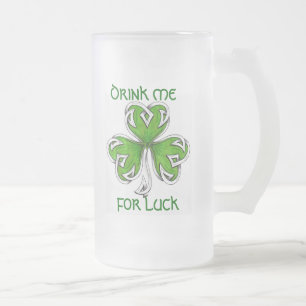 lycklig stein frostat ölglas