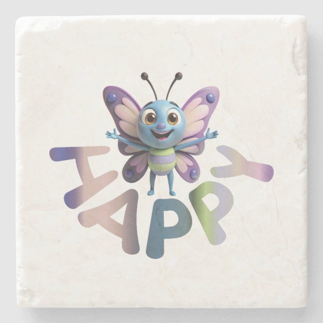 LYCKLIG STENUNDERLÄGG (Framsidan)