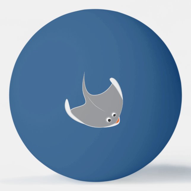 Lycklig Stingrockor Pingisboll (Framsidan)