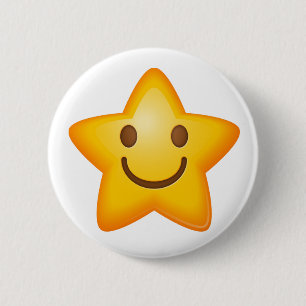 Lycklig stjärna Emoji Knapp
