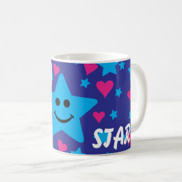 Lycklig stjärna kaffemugg