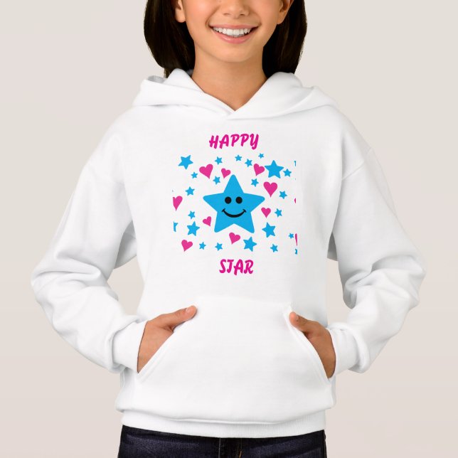 Lycklig stjärna t shirt (Framsida)