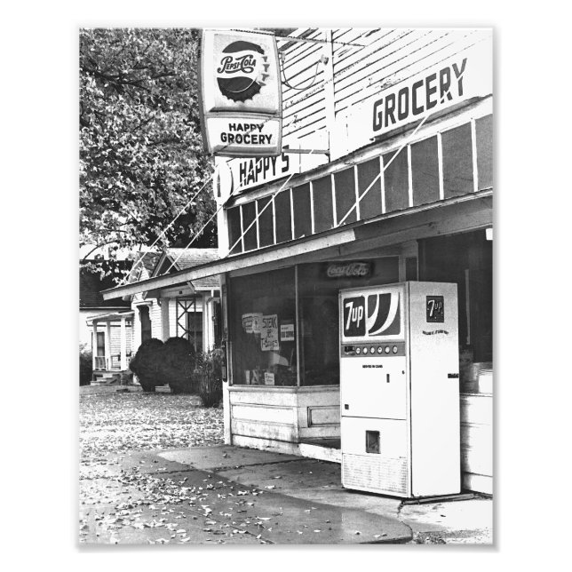 Lycklig Store, Ottawa, Kansas 1970 Fototryck (Framsidan)