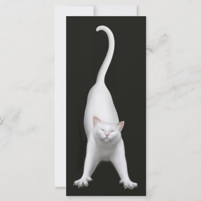 Lycklig: Stretchera kattbokmärke (Framsida)