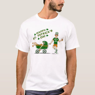 Lycklig Sts Patrick dagt-skjorta Tee Shirt
