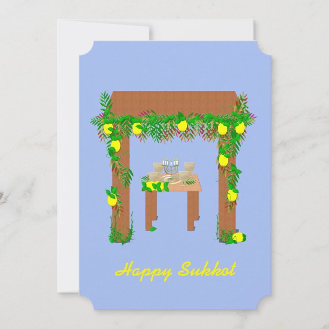 Lycklig Sukkot (Framsida)