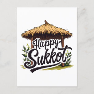 Lycklig Sukkot Jewish helgdag Hanukkah Vykort