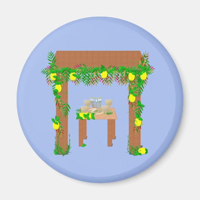 Lycklig Sukkot Magnet (Framsidan)