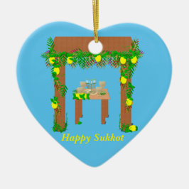 Lycklig Sukkot,Personlig Julgransprydnad Keramik