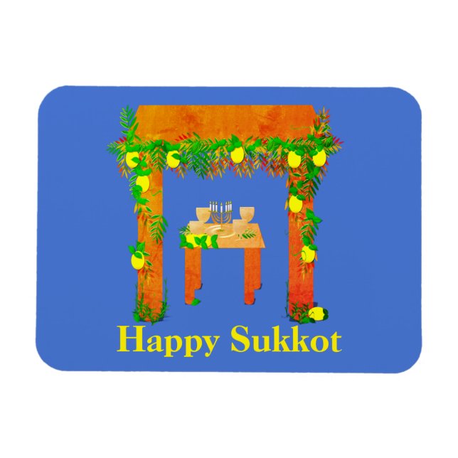Lycklig Sukkot,Personlig Magnet (Horisontell)