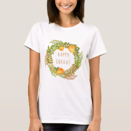 Lycklig Sukkoth citons willa och löv wans T Shirt