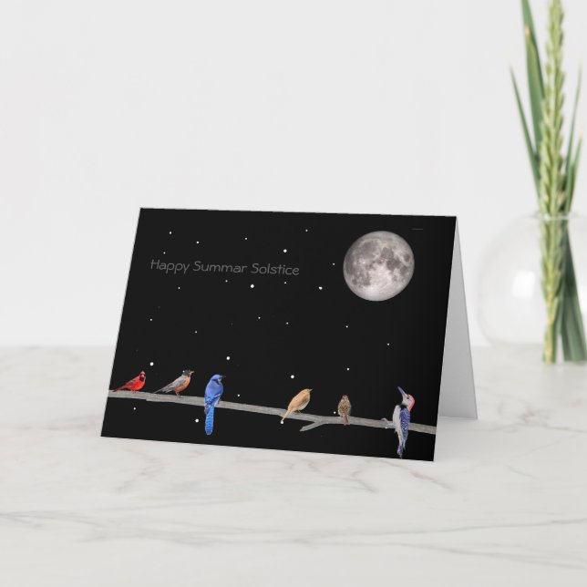 Lycklig Summer Solstice Kort (Framsida)