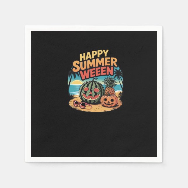 Lycklig Summerween Classic Pappersservett (Framsidan)