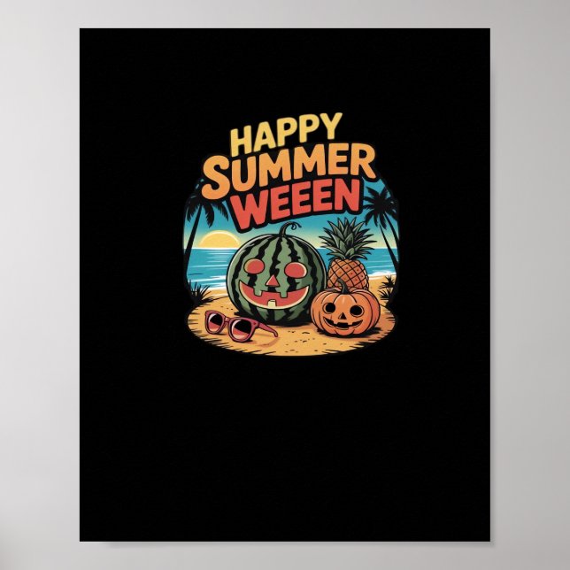 Lycklig Summerween Classic Poster (Framsidan)