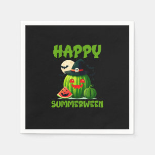 Lycklig Summerween Summer Watermelon Jack-O-Lanter Pappersservett