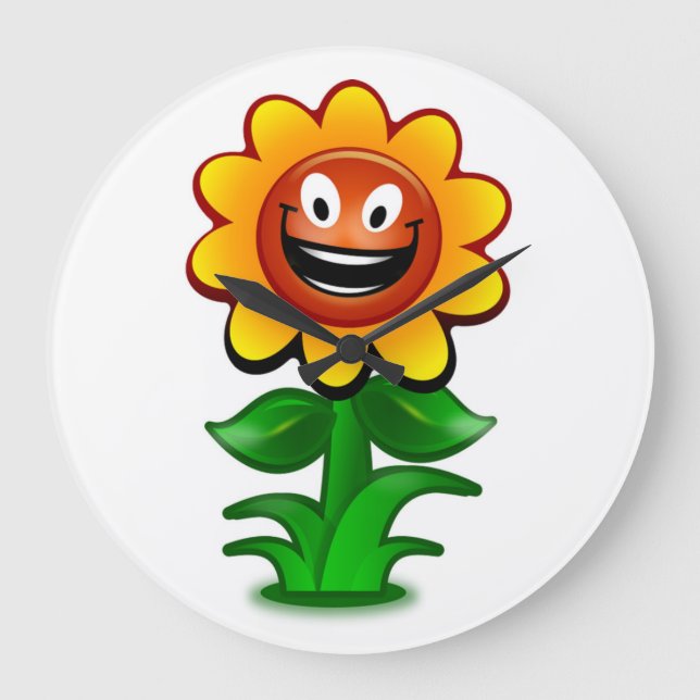 LYCKLIG SUNFLOWER STOR KLOCKA (Framsida)