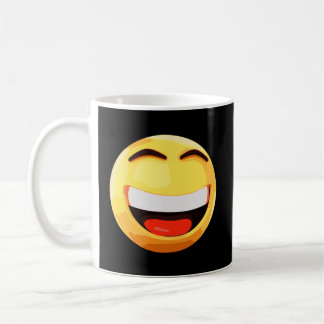 Lycklig Sunglasses Emoji Smile Laugh Emoticon Amaz Kaffemugg
