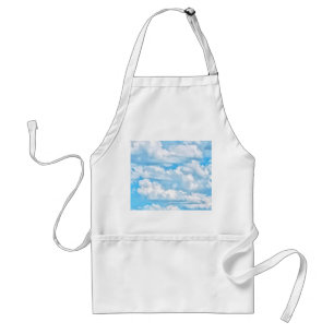 Lycklig Sunny Clouds Background Scenery Förkläde