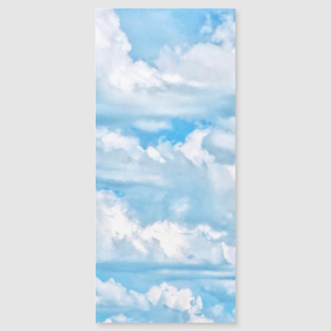Lycklig Sunny Clouds över hela utskriftsbakgrunden (Framsida)