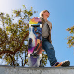 Lycklig Sunny Puppy Watercolor Mini Skateboard Bräda 18,5 Cm<br><div class="desc">Ett lycklig och en glatt hund med ljusa färger.</div>