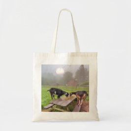 Lycklig Sunset Goats Tygkasse