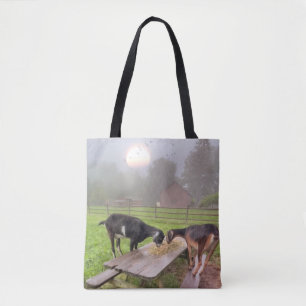 Lycklig Sunset Goats Tygkasse