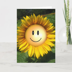 Lycklig Sunshine Flower Kort