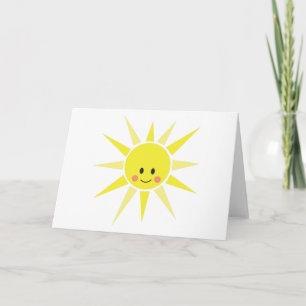 Lycklig Sunshine Kort