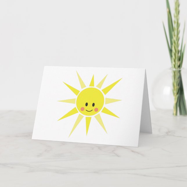 Lycklig Sunshine Kort (Framsida)