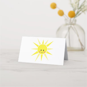 Lycklig Sunshine Placeringskort