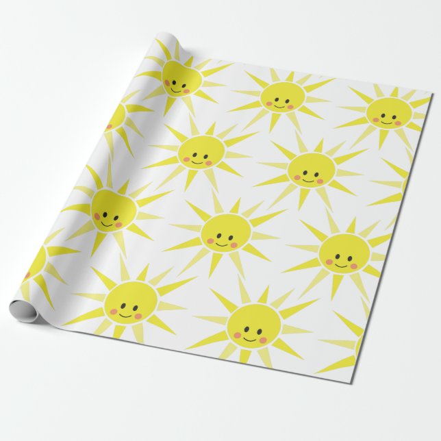 Lycklig Sunshine Presentpapper (Utrullad)