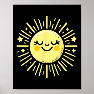 Lycklig Sunshine Summer Vacation Sol Poster