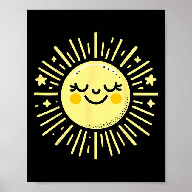 Lycklig Sunshine Summer Vacation Sol Poster (Framsidan)