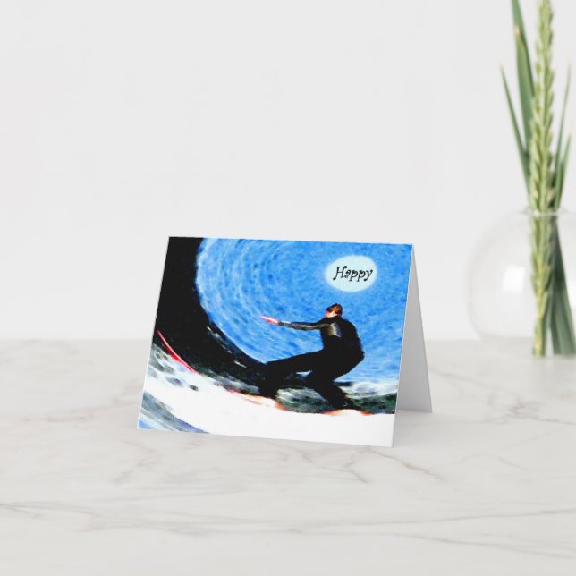 Lycklig surfarefödelsedag kort (Framsida)