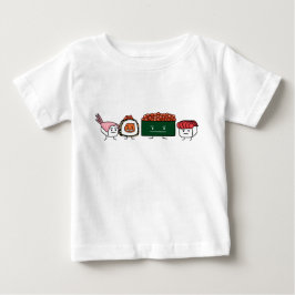 Lycklig Sushi Brothers ris japansk räktlax T-shirt
