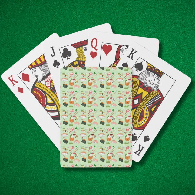 Lycklig Sushi Kawaii Casinokort (Skapare uppladdad)