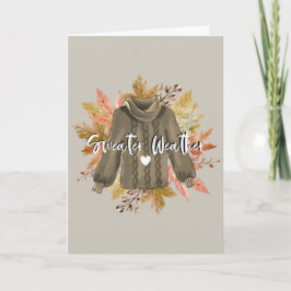 Lycklig Sweater Weather Kort