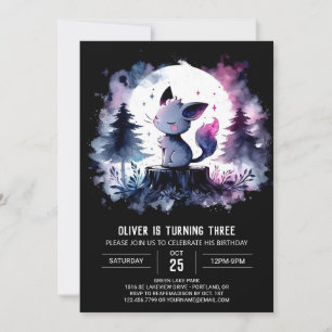 Lycklig Sweet Cat Birthday Inbjudningar