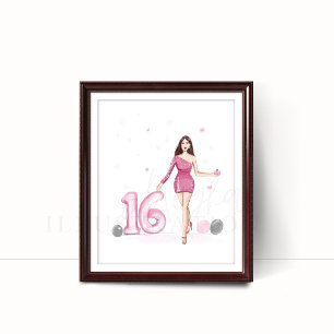 Lycklig sweet sixteen, 16:e årsdagen poster