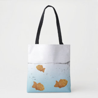 Lycklig Swimming Taiyaki-fisk Tygkasse